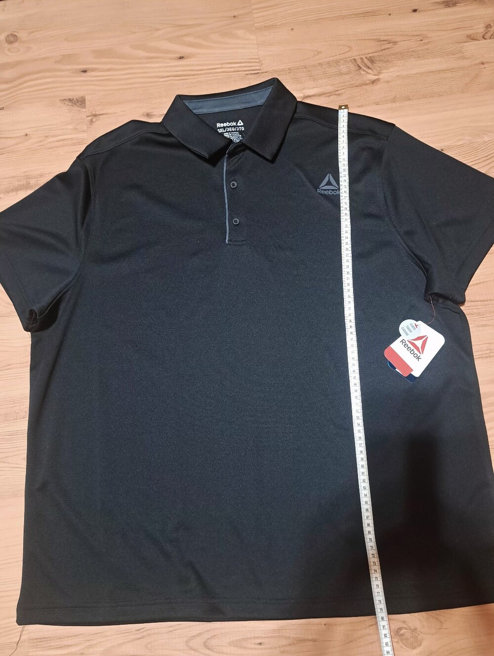 Reebok Men's Black Polo with Subtle Logo